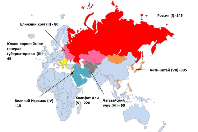 Территории экспансии и сотрудничества России